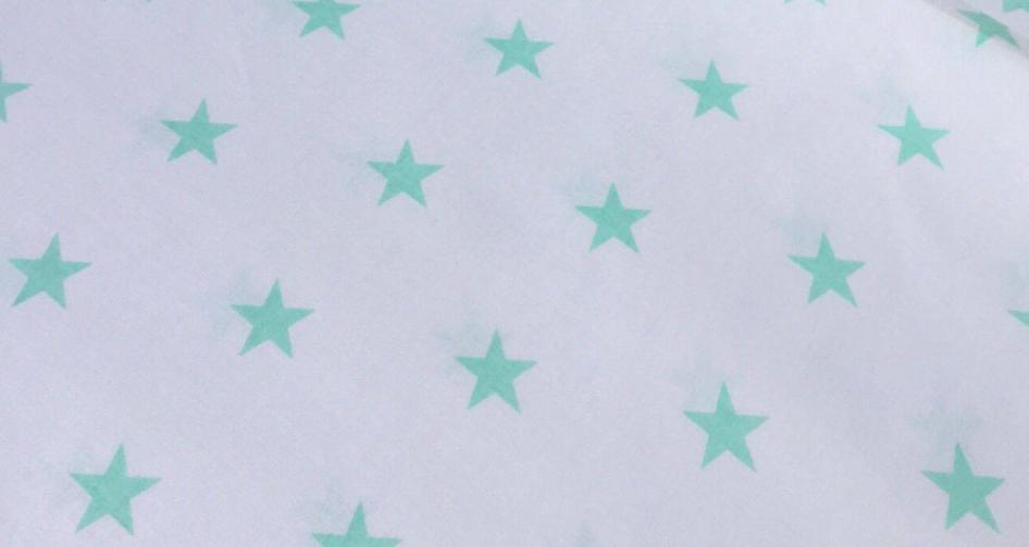 Сменная наволочка на подушку для беременных цвета: Звезды бело-мятные